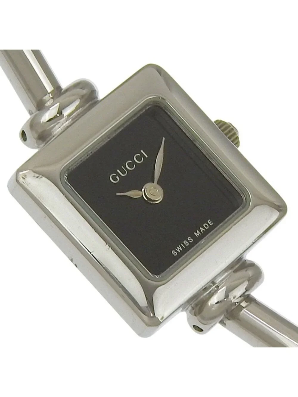 Gucci Stainless Steel Quartz Analog Display Black Dial Watch - Picture 3 of 8